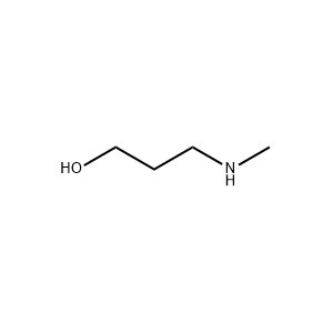 Molecular Structure of 3-Methylamino-1-propanol Molecular Structure of 3-Methylamino-1-propanol