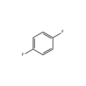 Molecular Structure of 1,4-Difluorobenzene Molecular Structure of 1,4-Difluorobenzene