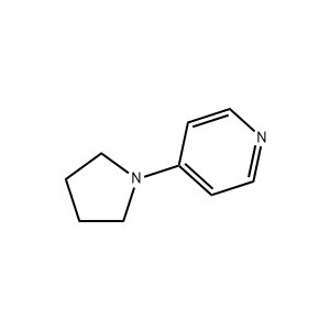 Molecular Structure of 4-Pyrrolidinopyridine Molecular Structure of 4-Pyrrolidinopyridine