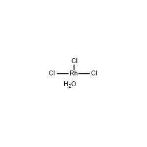 Molecular Structure of Rhodium(III) Chloride Hydrate Molecular Structure of Rhodium(III) Chloride Hydrate