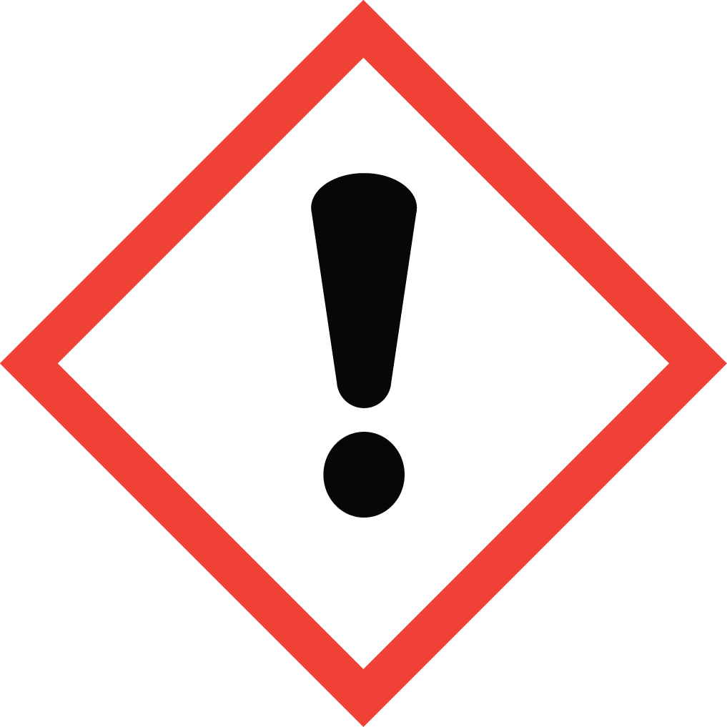 GHS07: Exclamation mark pictogram