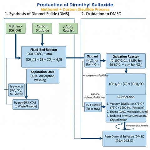 Production of Dimethyl Sulfoxide via the Methanol + Carbon Disulfide Process Production of Dimethyl Sulfoxide via the Methanol + Carbon Disulfide Process