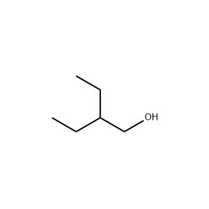 Molecular Structure of 2-Ethyl-1-butanol Molecular Structure of 2-Ethyl-1-butanol