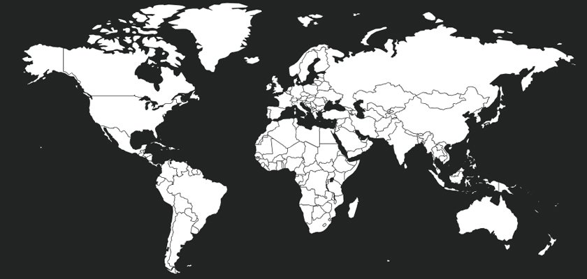 Global shipping network and logistics routes