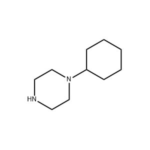 Molecular Structure of 1-Cyclohexylpiperazine Molecular Structure of 1-Cyclohexylpiperazine