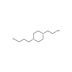 Molecular Structure of 1-(3-Chloropropyl)-4-(2-hydroxyethyl)piperazine Molecular Structure of 1-(3-Chloropropyl)-4-(2-hydroxyethyl)piperazine