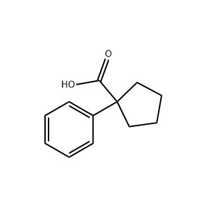 Molecular Structure of 1-Phenyl-1-cyclopentanecarboxylic acid Molecular Structure of 1-Phenyl-1-cyclopentanecarboxylic acid