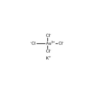 Molecular Structure of Potassium Tetrachloroaurate(III) Molecular Structure of Potassium Tetrachloroaurate(III)