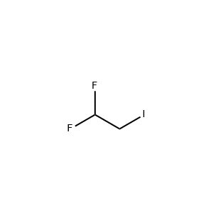 Molecular Structure of 2-Iodo-1,1-difluoroethane Molecular Structure of 2-Iodo-1,1-difluoroethane