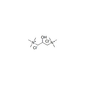 Molecular Structure of (2-hydroxytrimethylene)bis(trimethylammonium) dichloride Molecular Structure of (2-hydroxytrimethylene)bis(trimethylammonium) dichloride