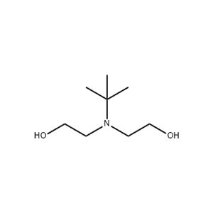 Molecular Structure of N-tert-Butyldiethanolamine Molecular Structure of N-tert-Butyldiethanolamine CAS 2160-93-2