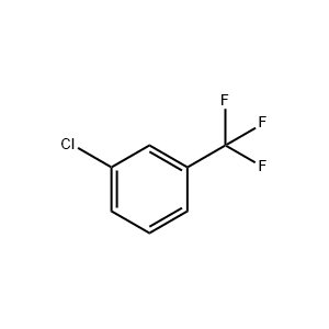 Molecular Structure of 3-Chlorobenzotrifluoride Molecular Structure of 3-Chlorobenzotrifluoride