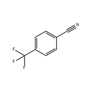 Molecular Structure of 4-(Trifluoromethyl)benzonitrile Molecular Structure of 4-(Trifluoromethyl)benzonitrile