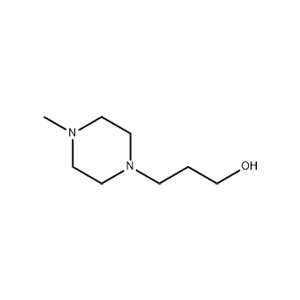 Molecular Structure of 4-Methyl-1-piperazinepropanol Molecular Structure of 4-Methyl-1-piperazinepropanol
