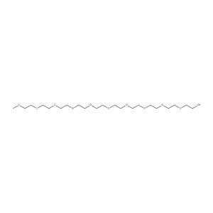 Molecular Structure of Decaethylene glycol monomethyl ether Molecular Structure of Decaethylene glycol monomethyl ether