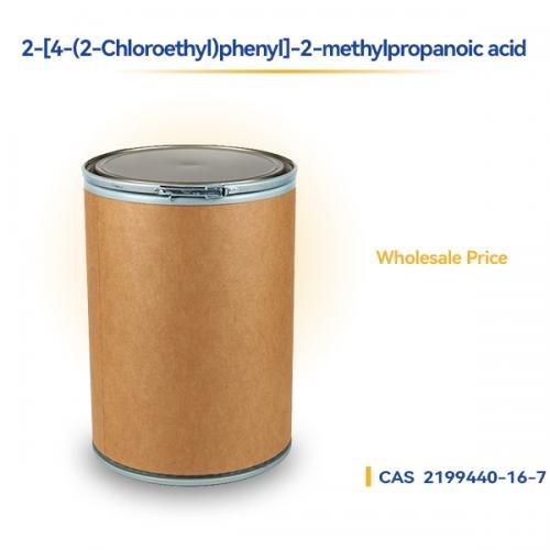 2-[4-(2-Chloroethyl)phenyl]-2-methylpropanoic acid CAS 2199440-16-7