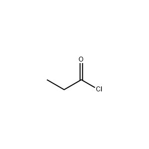 Molecular Structure of Propionyl chloride Molecular Structure of Propionyl chloride
